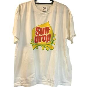 Vintage 90s Sun Drop Citrus Soda Promo Single Stitch Shirt Adult XL
